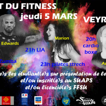 Montpellier – Nuit du fitness du 5 mars
